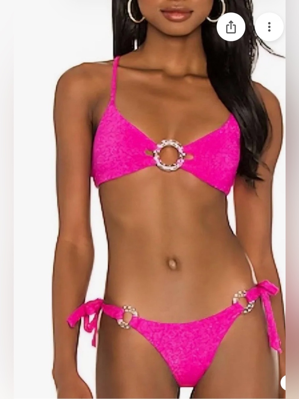 Beach Bunny Nadia Pink Glitter Bikini